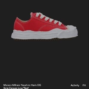 Maison Mihara Yasuhiro Hank OG Sole Canvas Low 'Red'